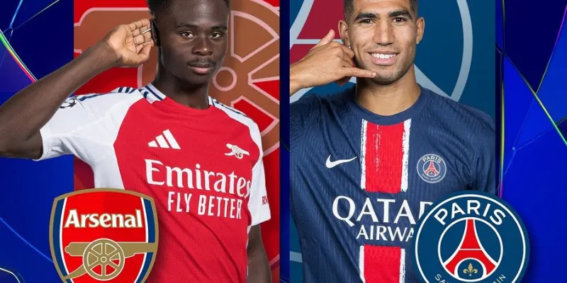 Bán kết lượt đi c1 giữa Arsenal vs psg